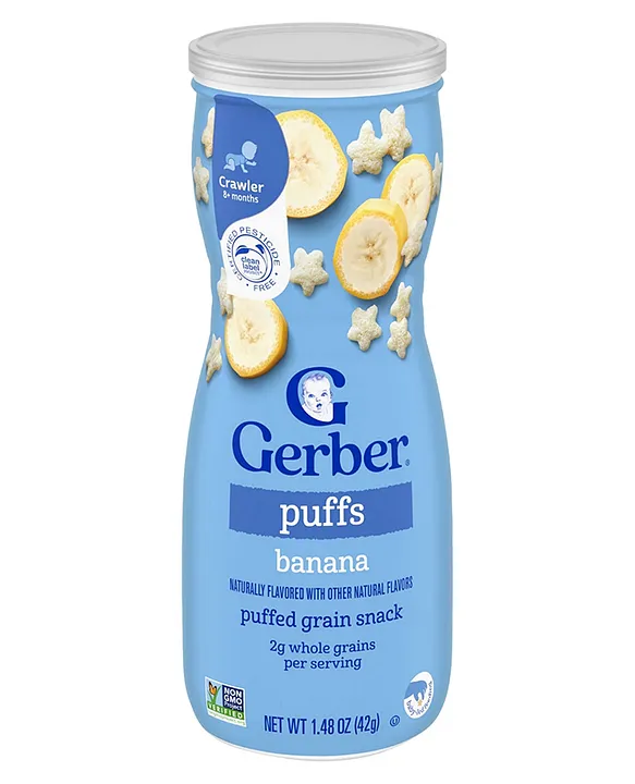 Gerber Snacks for Baby Puffs Banana-42 g